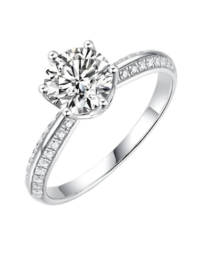Anillo de compromiso de plata P 925 Xtellar moissanita