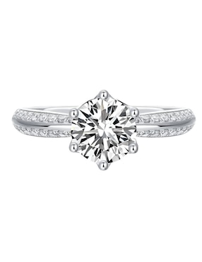 Anillo de compromiso de plata P 925 Xtellar moissanita