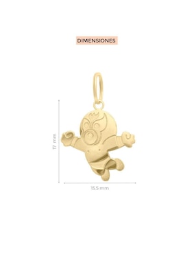 Dije de hombre Fianelli luchador de oro 14 K