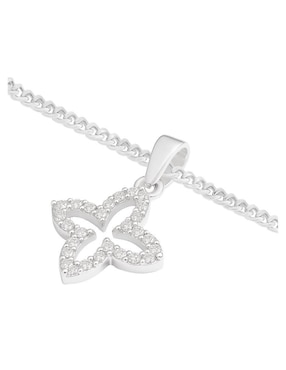 Collar con dije de trébol Clepsidra de plata P 925