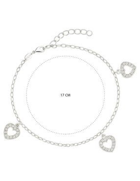 Pulsera Clepsidra de plata p 925 con acabado pulido