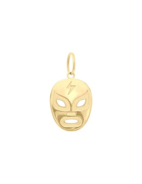 Dije de máscara Fianelli mascara de luchador de oro 14 K