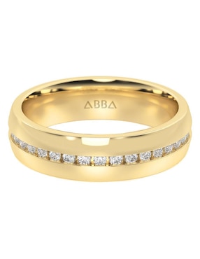 Argolla de oro 10 k Abba Joyas