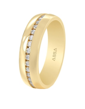 Argolla de oro 10 k Abba Joyas