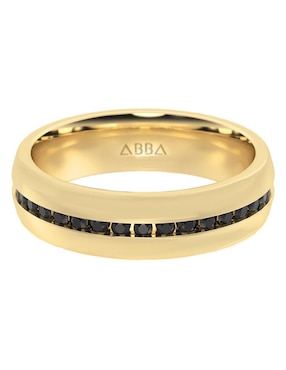 Argolla de oro 10 k Abba Joyas