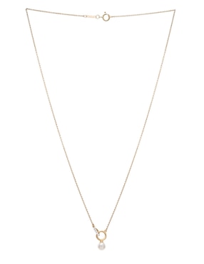Collar Mjj Brilliant Inc de oro 14 k