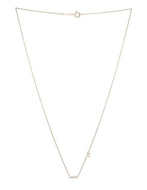 Collar Mjj Brilliant Inc de oro 14 K