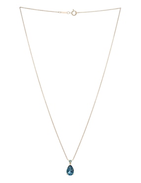 Collar Mjj Brilliant Inc de oro 14 K