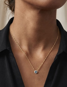 Collar Mjj Brilliant Inc de Oro 14 K