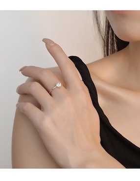 Anillo de compromiso de plata P 925 Xtellar moissanita