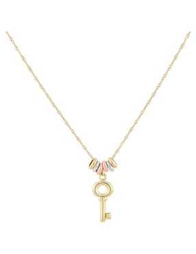 Gargantilla de llave Joyerias Bizzarro de oro florentino 14 K