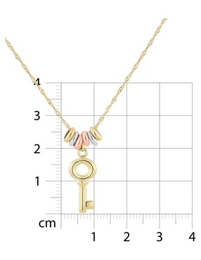 Gargantilla de llave Joyerias Bizzarro de oro florentino 14 K