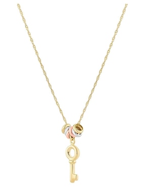 Gargantilla de llave Joyerias Bizzarro de oro florentino 14 K