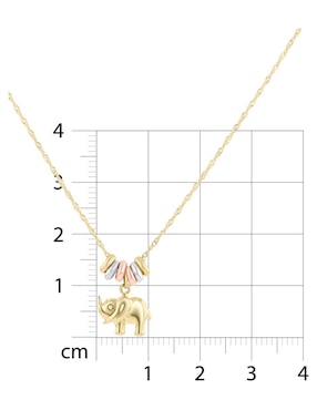 Gargantilla de elefante Joyerias Bizzarro de oro florentino 14 K