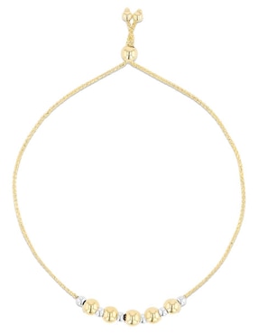 Pulsera Joyerias Bizzarro de oro amarillo 14 K con acabado brillante