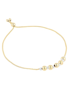 Pulsera Joyerias Bizzarro de oro amarillo 14 K con acabado brillante
