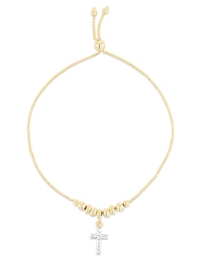 Pulsera Joyerias Bizzarro de oro amarillo 14 K con acabado brillante