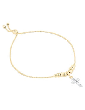 Pulsera Joyerias Bizzarro de oro amarillo 14 K con acabado brillante