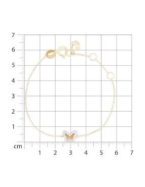 Pulsera Joyerias Bizzarro de oro amarillo 14 K con acabado brillante