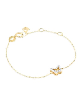Pulsera Joyerias Bizzarro de oro amarillo 14 K con acabado brillante