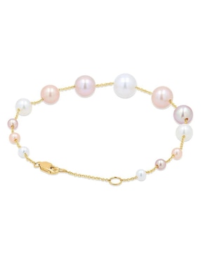 Pulsera Joyerias Bizzarro de oro amarillo 14 K con acabado brillante