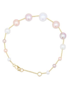 Pulsera Joyerias Bizzarro de oro amarillo 14 K con acabado brillante