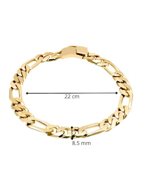 Pulsera Joyerias Bizzarro de oro amarillo 14 K con acabado brillante