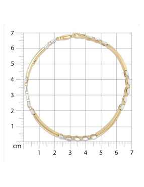 Pulsera Joyerias Bizzarro de oro amarillo 14 K con acabado brillante