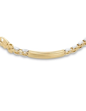 Pulsera Joyerias Bizzarro de oro amarillo 14 K con acabado brillante