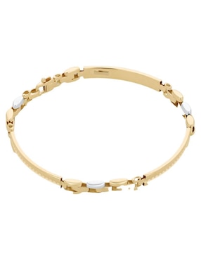 Pulsera Joyerias Bizzarro de oro amarillo 14 K con acabado brillante