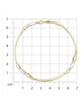 Pulsera Joyerias Bizzarro de oro amarillo 14 K con acabado brillante