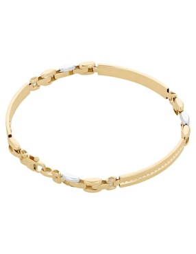 Pulsera Joyerias Bizzarro de oro amarillo 14 K con acabado brillante