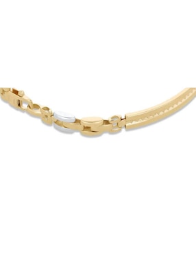 Pulsera Joyerias Bizzarro de oro amarillo 14 K con acabado brillante