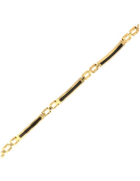 Pulsera Joyerias Bizzarro de oro amarillo 14 K con acabado brillante