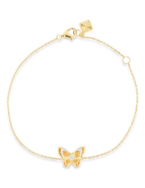 Pulsera Joyerias Bizzarro de oro amarillo 14 K con acabado brillante