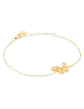Pulsera Joyerias Bizzarro de oro amarillo 14 K con acabado brillante