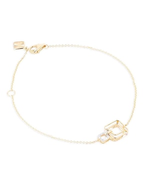 Pulsera Joyerias Bizzarro de oro amarillo 14 K con acabado brillante