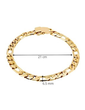 Pulsera Joyerias Bizzarro de oro amarillo 14 K con acabado brillante
