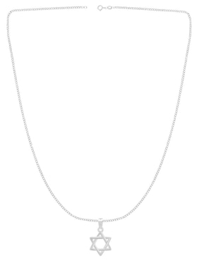 Collar con dije de estrella Clepsidra de plata P 925