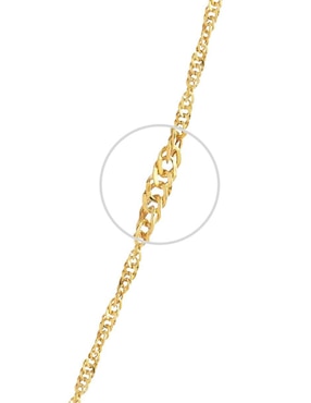 Collar con dije Abba Joyas de oro 10 K