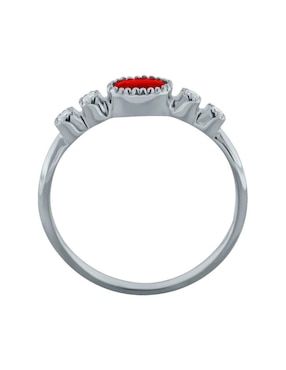 Anillo Fascinare Addel 14 k de oro rubí y diamante brillante