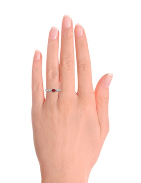 Anillo Fascinare Addel 14 k de oro rubí y diamante brillante