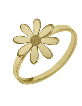 Anillo de flor Fianelli Margarita 14 k de oro brillante
