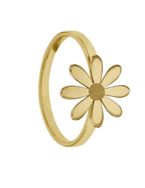 Anillo de flor Fianelli Margarita 14 k de oro brillante