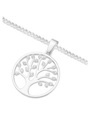 Collar con dije de árbol Clepsidra de plata P 925