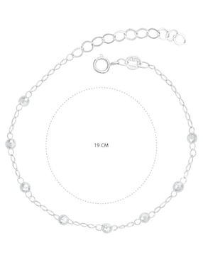 Pulsera Clepsidra de plata P 925 con acabado