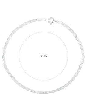 Pulsera Clepsidra de plata P 925 con acabado