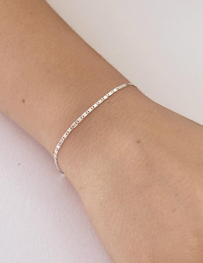 Pulsera Clepsidra de plata P 925 con acabado