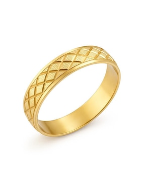 Anillo circular Joyería M De Leon de oro pulido