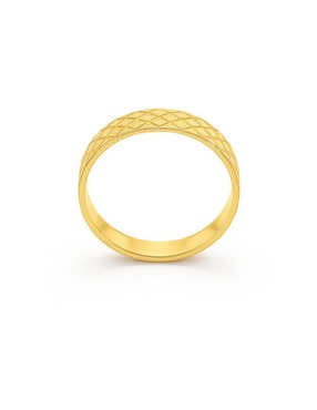 Anillo circular Joyería M De Leon de oro pulido